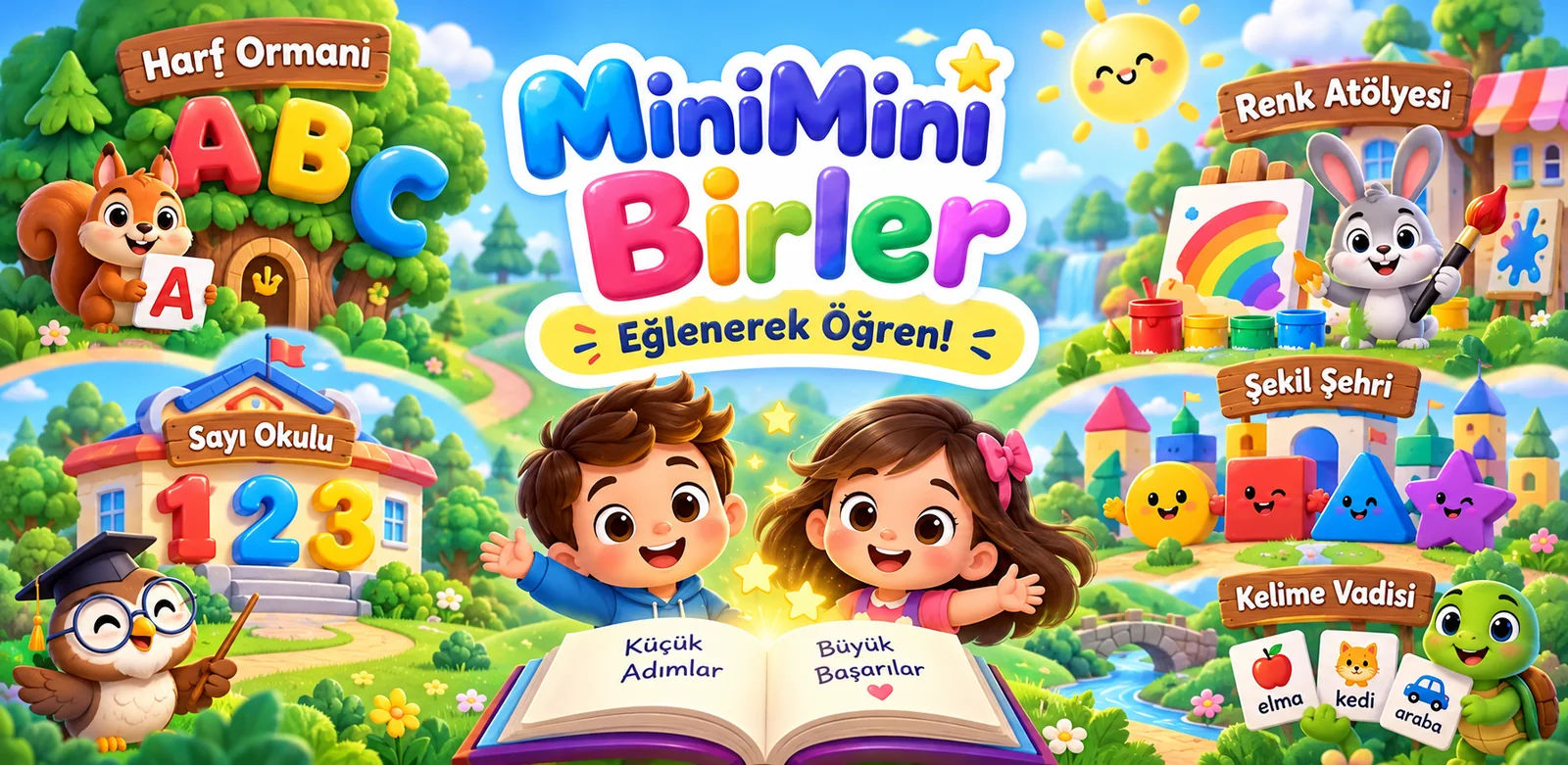 Mini Mini Birler eğitici oyun dünyaları